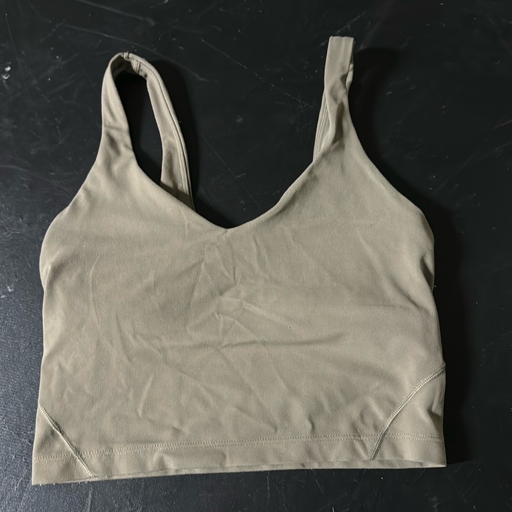 Lululemon workout tank nomad color